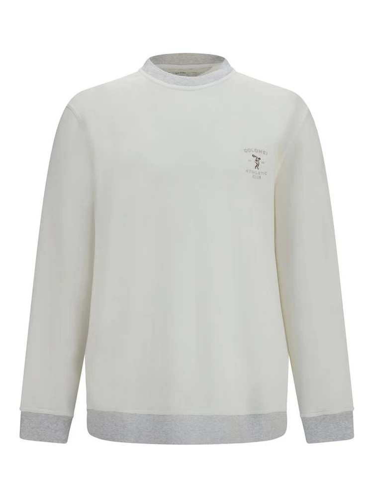 White Cotton Sweatshirt