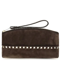 Brown Suede Leather Handbag