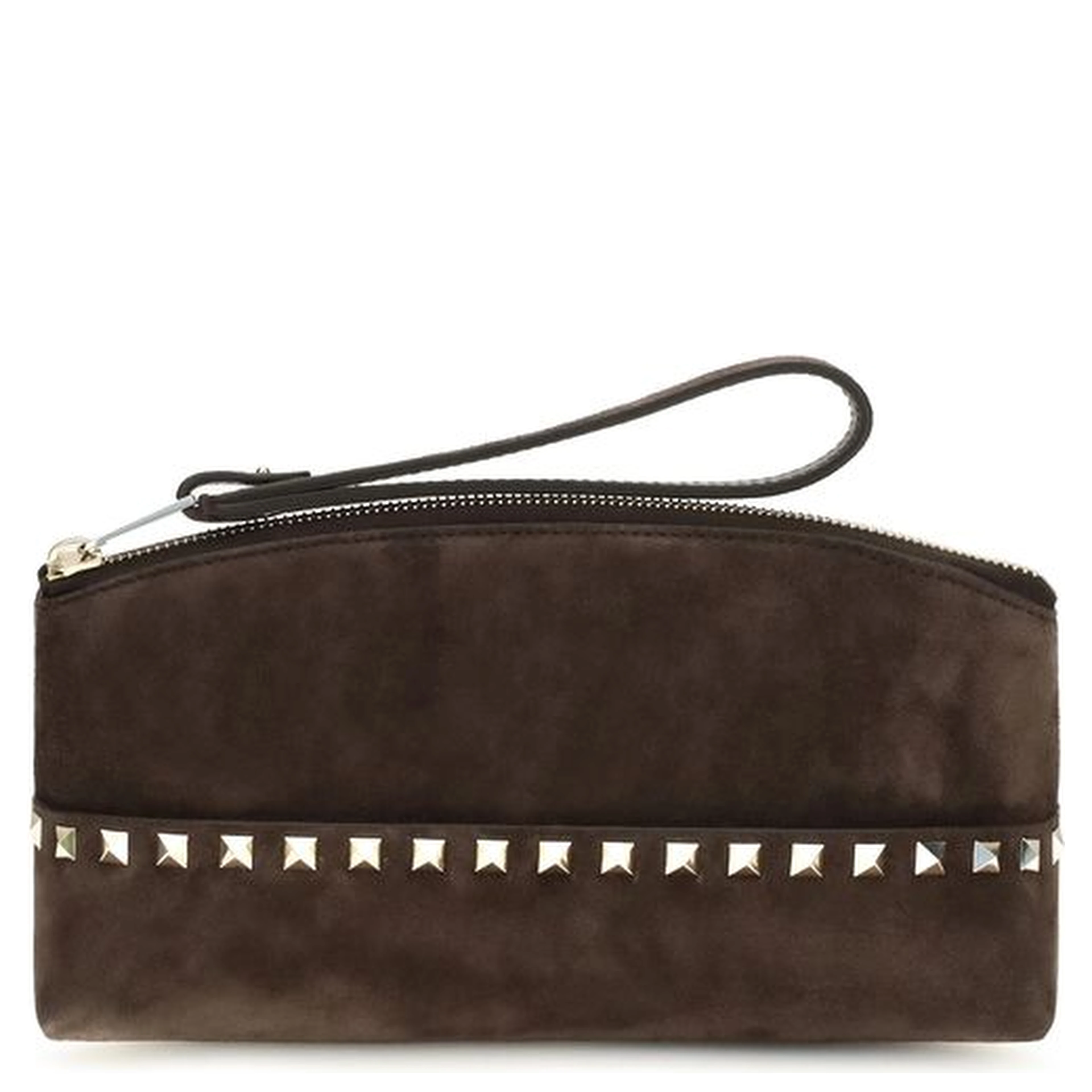 Brown Suede Leather Handbag
