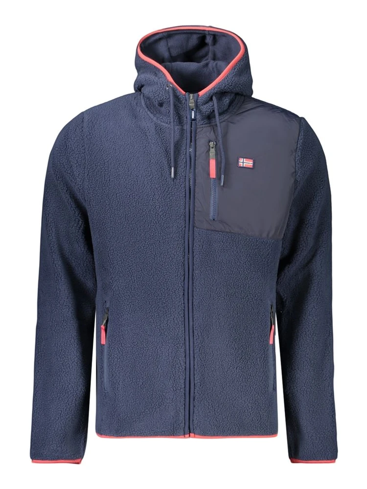 Blue Polyester Sweatshirt