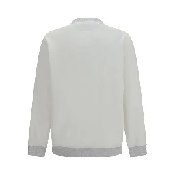 White Cotton Sweatshirt
