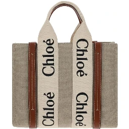 Brown Linen Handbag
