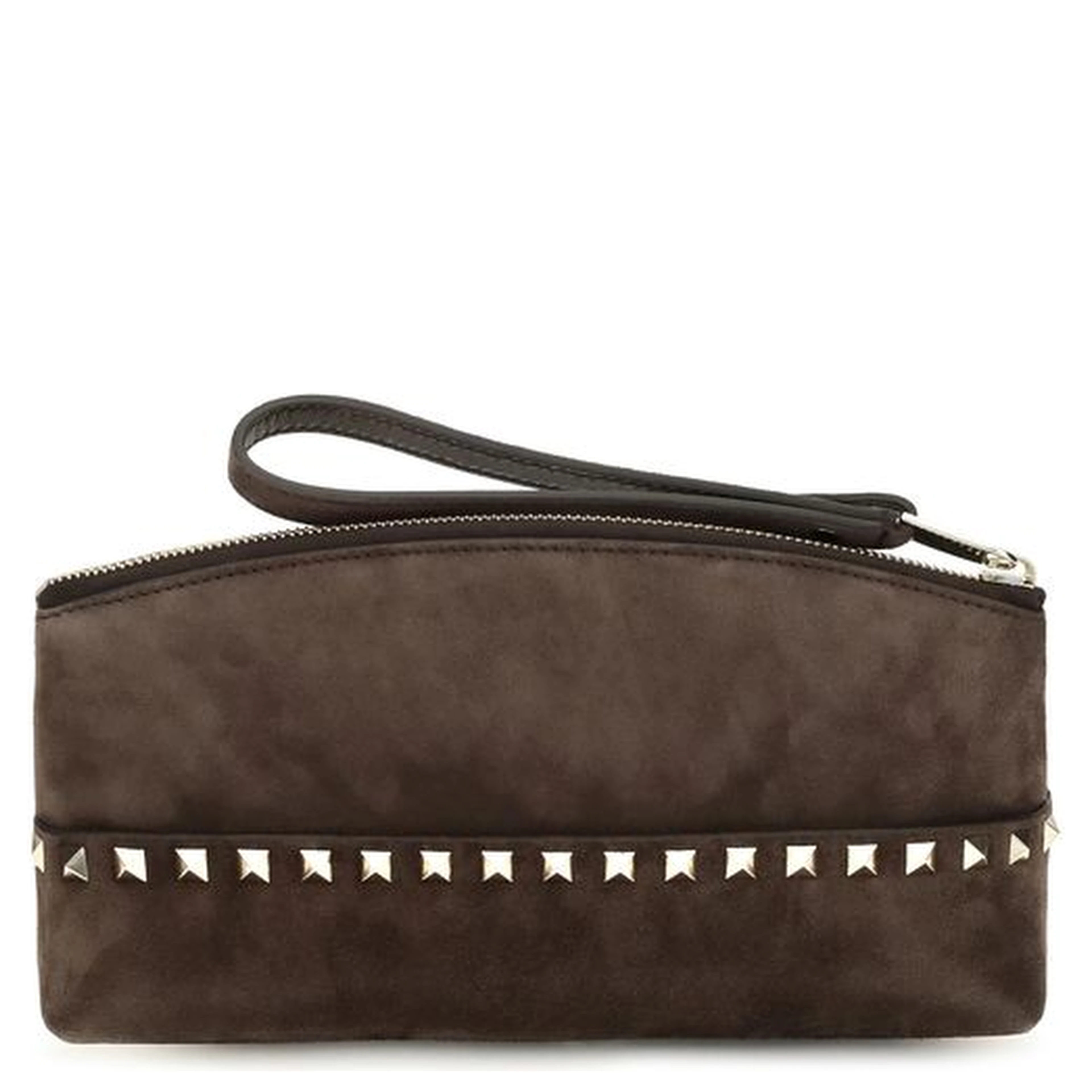 Brown Suede Leather Handbag