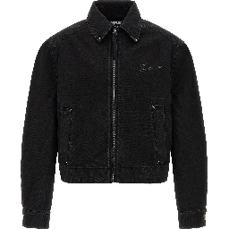 Black Cotton Denim Jacket