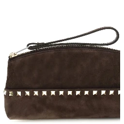 Brown Suede Leather Handbag
