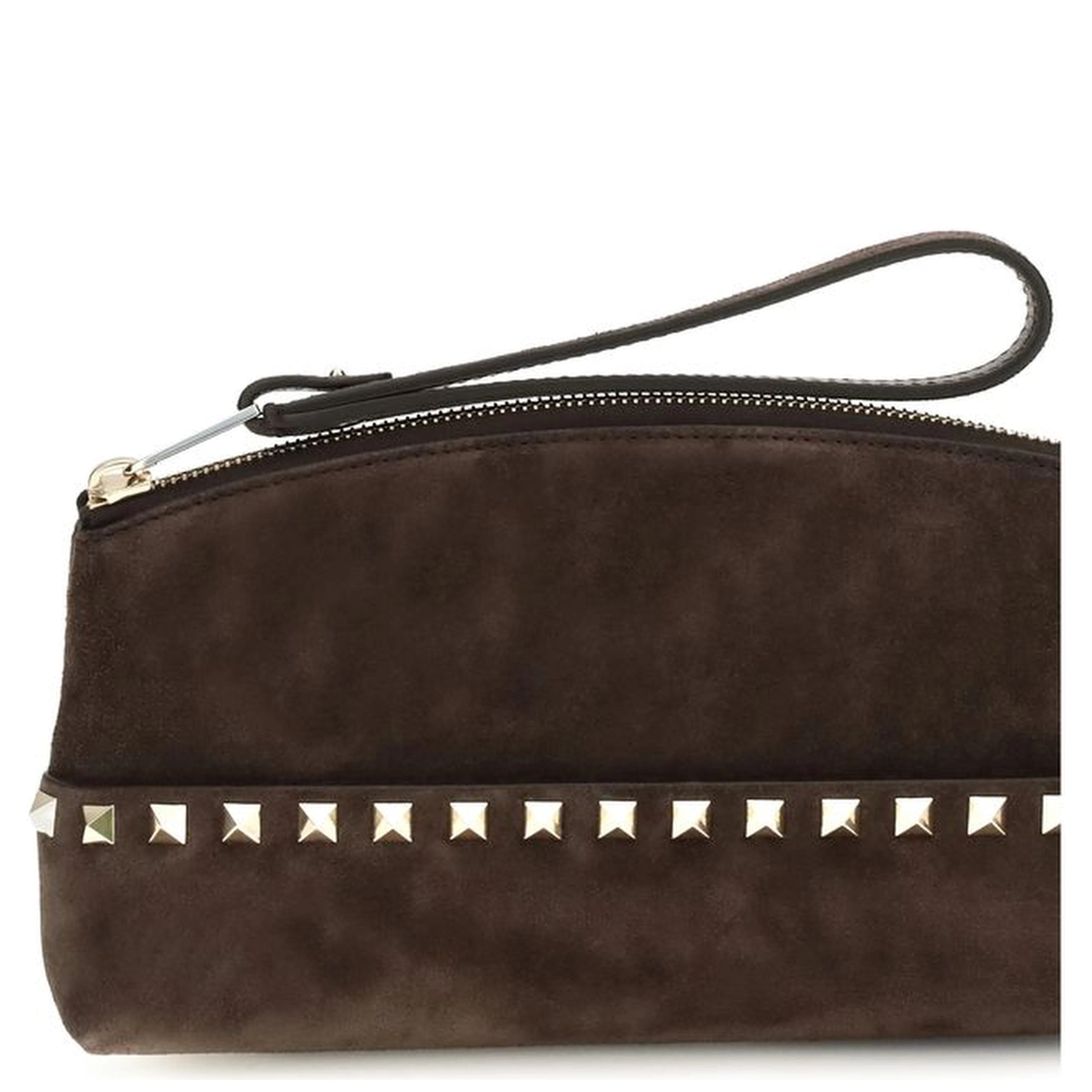 Brown Suede Leather Handbag