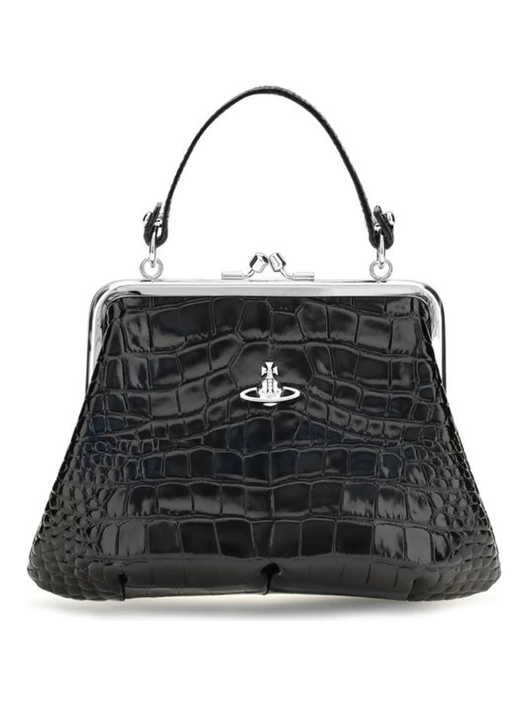 Black Calf Leather Bos Taurus Shoulder Bag