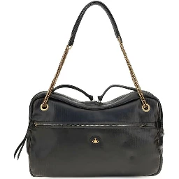 Black Calf Leather Bos Taurus Shoulder Bag