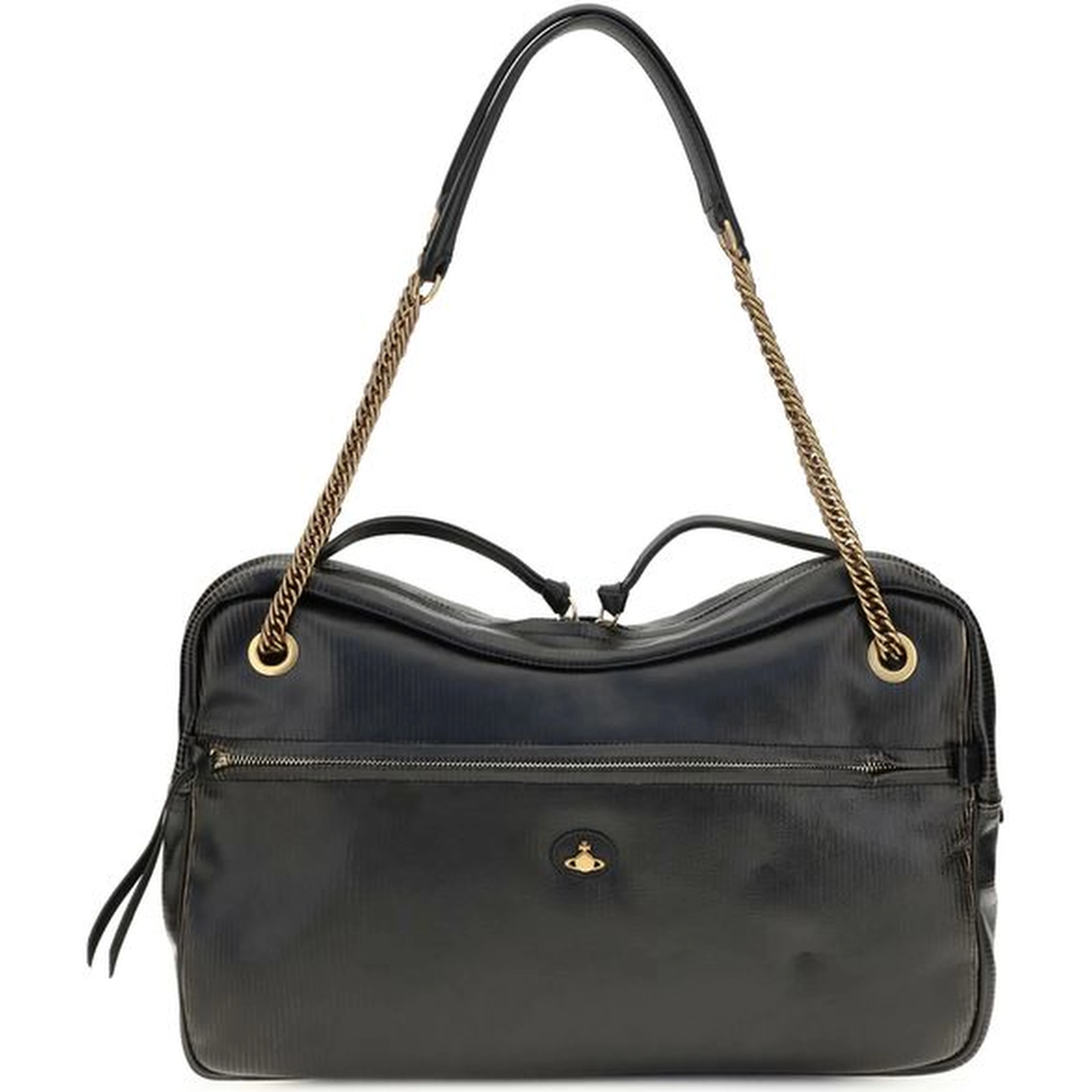 Black Calf Leather Bos Taurus Shoulder Bag