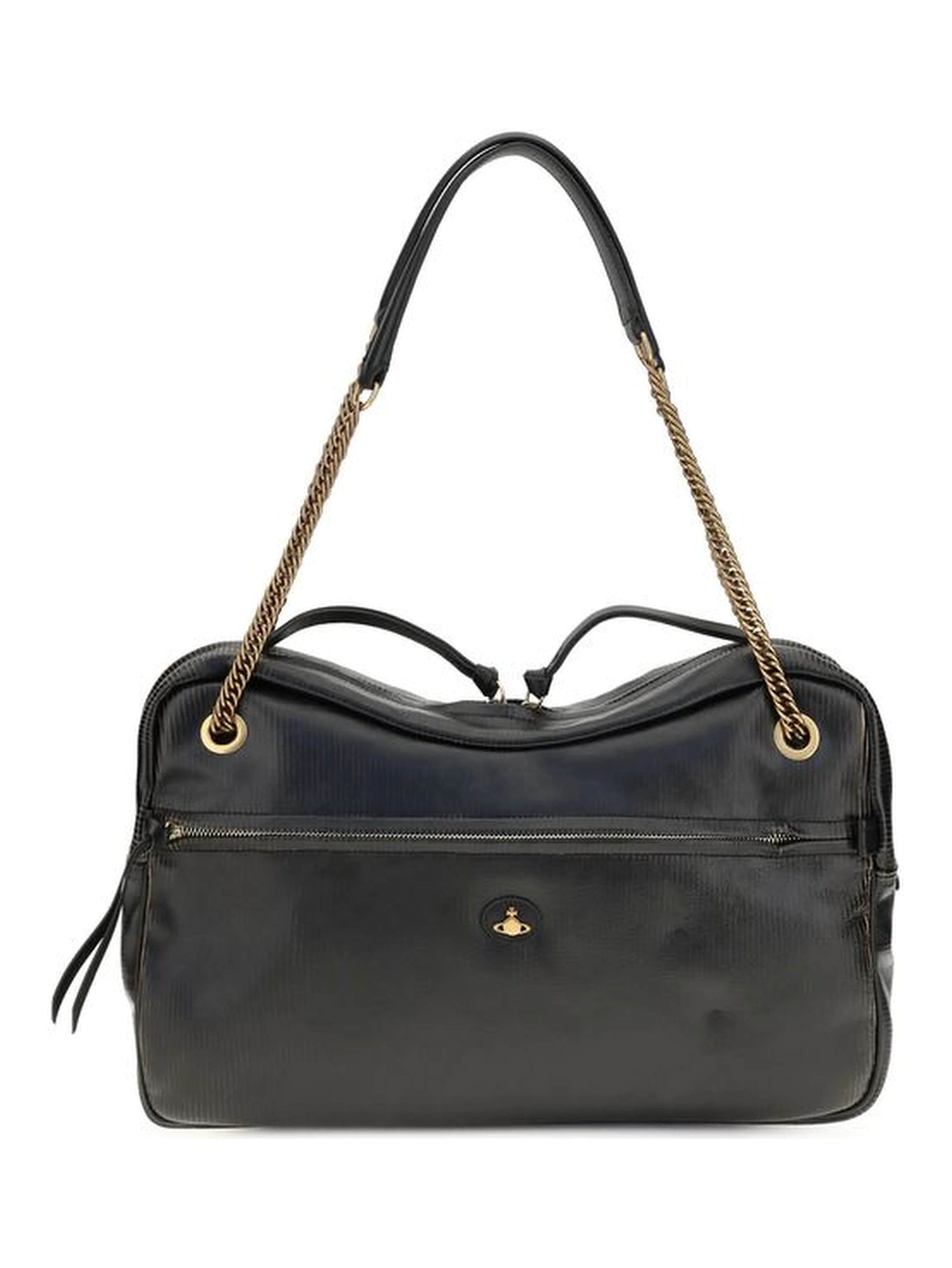 Black Calf Leather Bos Taurus Shoulder Bag