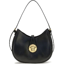 Black Calf Leather Bos Taurus Shoulder Bag