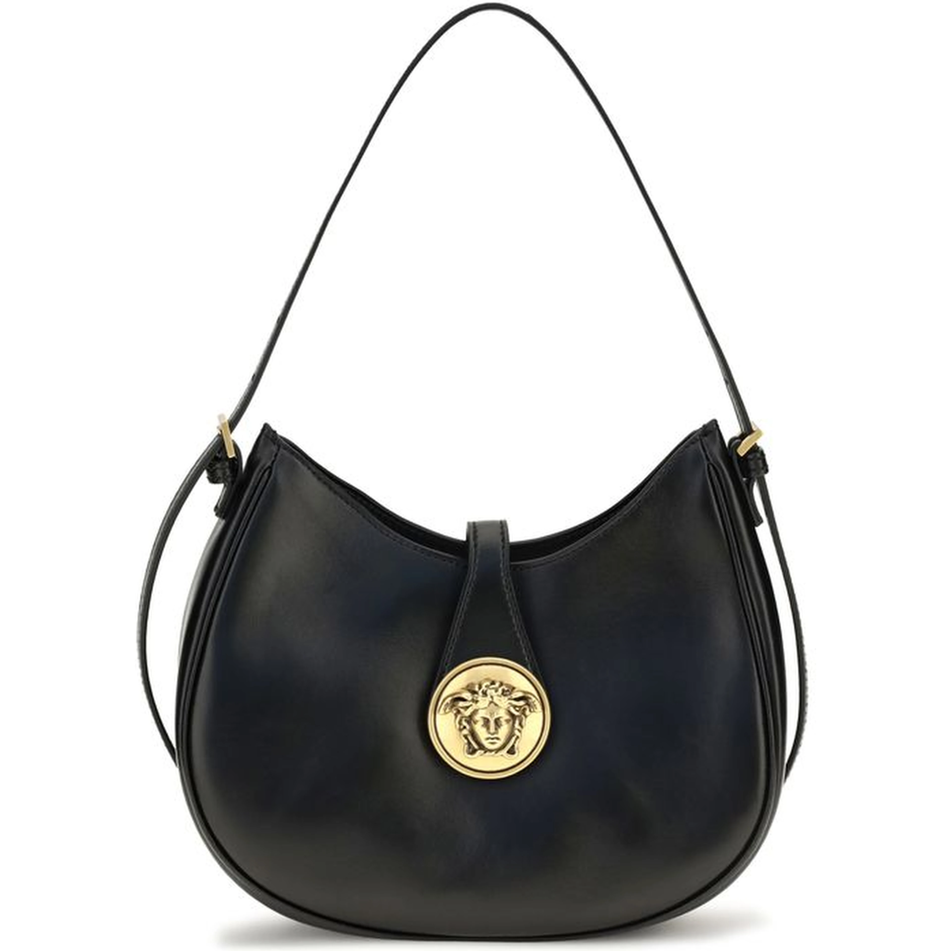 Black Calf Leather Bos Taurus Shoulder Bag