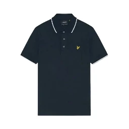 Blue Cotton Polo Shirt