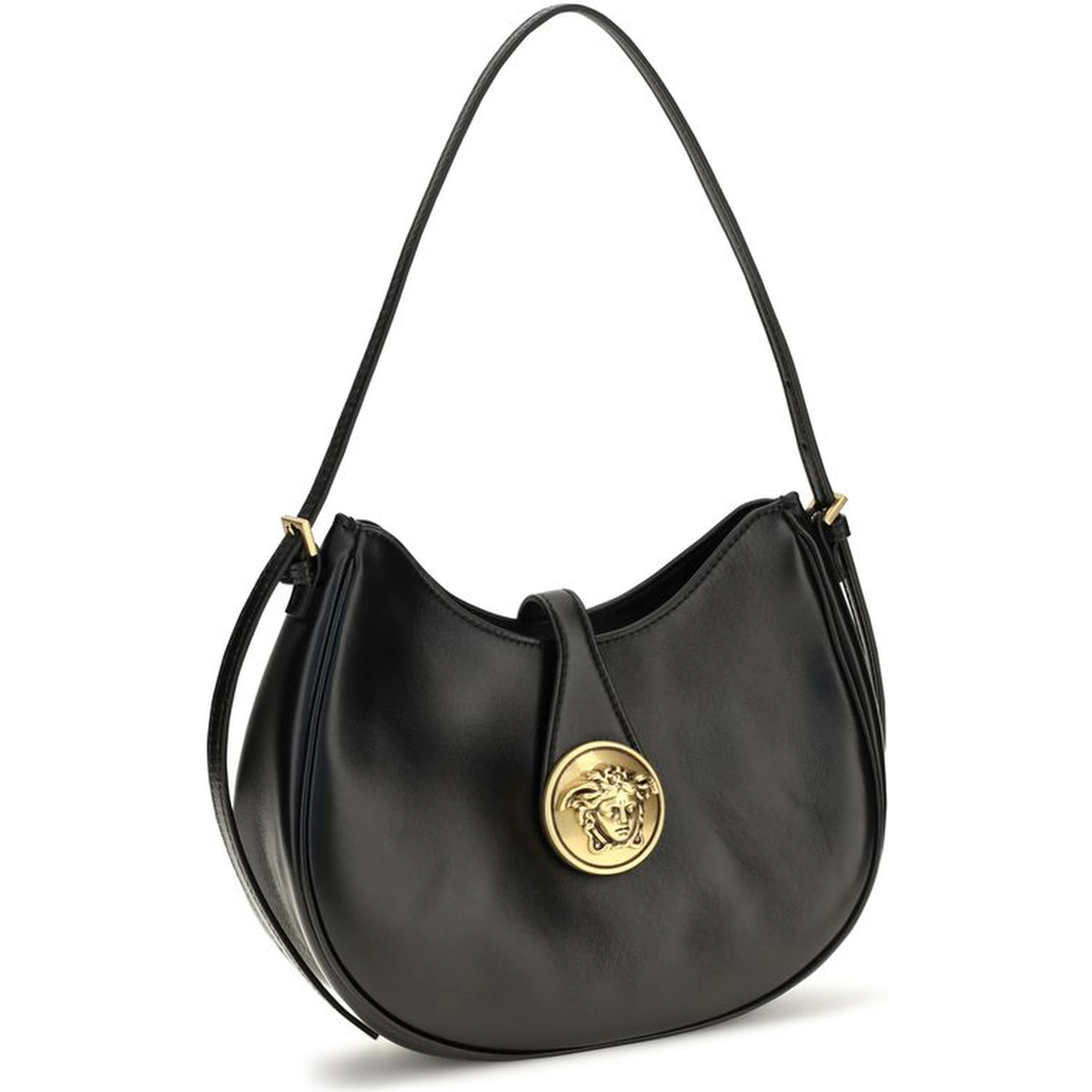 Black Calf Leather Bos Taurus Shoulder Bag