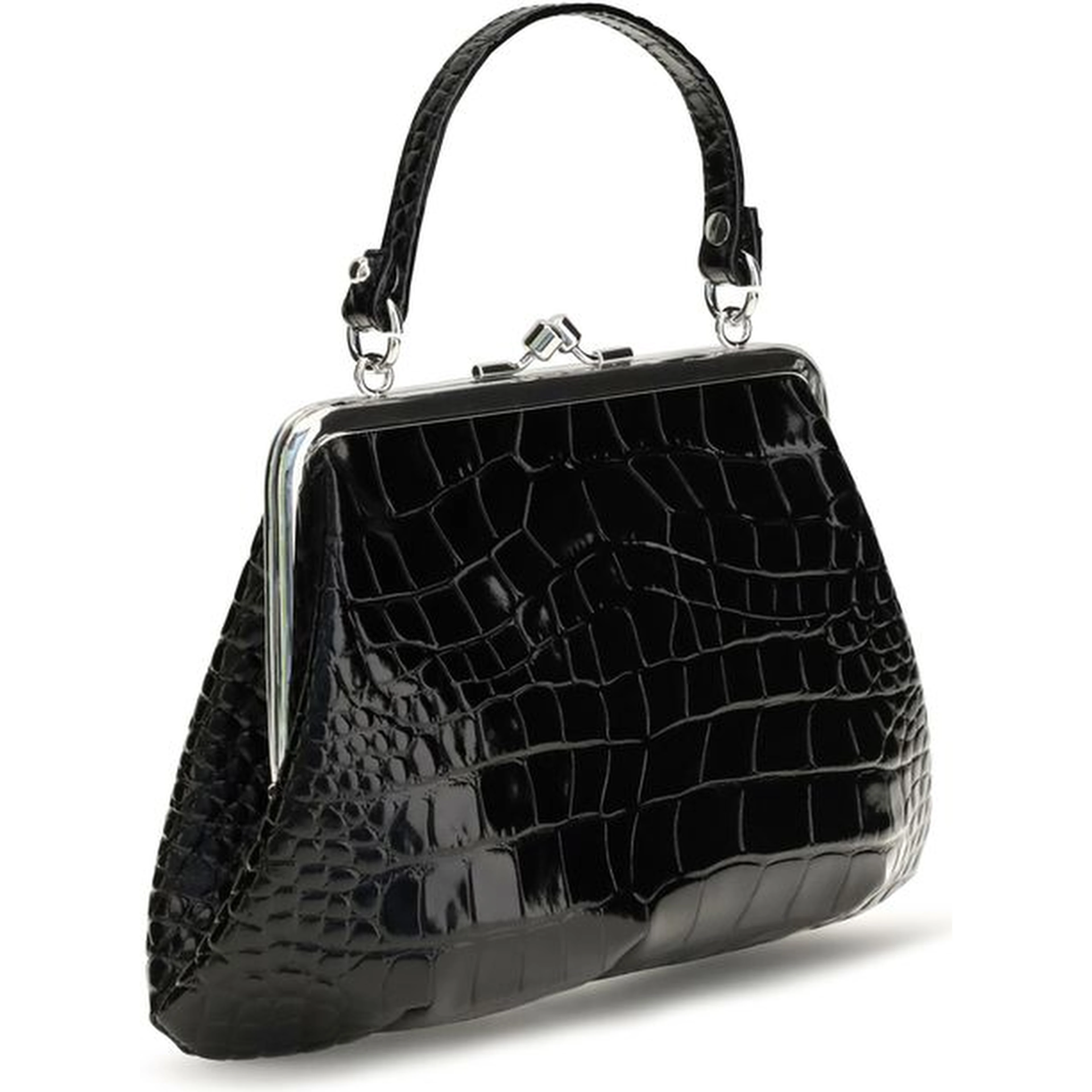 Black Calf Leather Bos Taurus Shoulder Bag