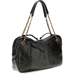 Black Calf Leather Bos Taurus Shoulder Bag