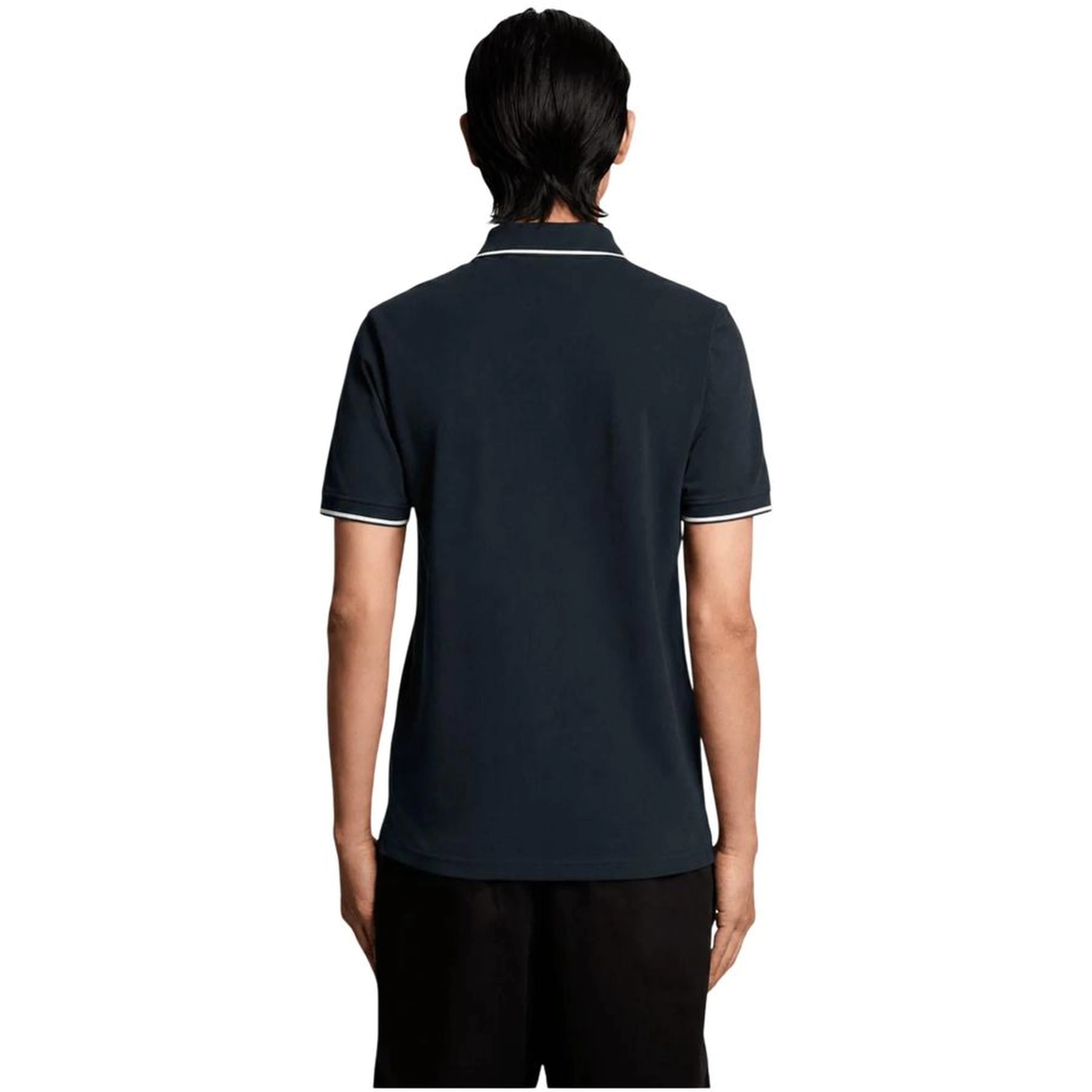 Blue Cotton Polo Shirt