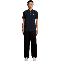 Blue Cotton Polo Shirt