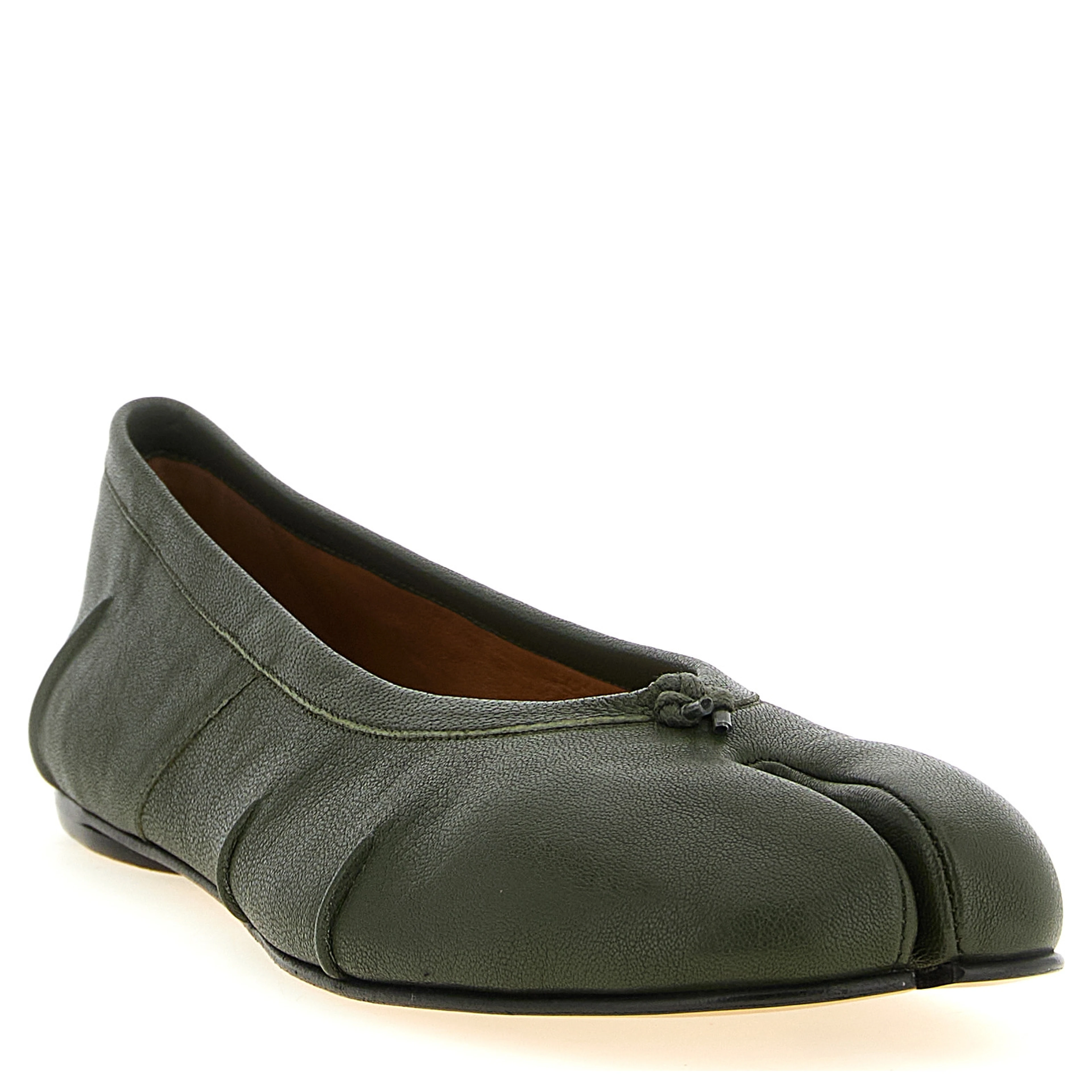 Bicolor Lambskin Ballet Flats
