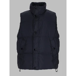 GILET IMBOTTITO IN PIUMA RESISTENTE AL VENTO CON ANTIGOCCIA