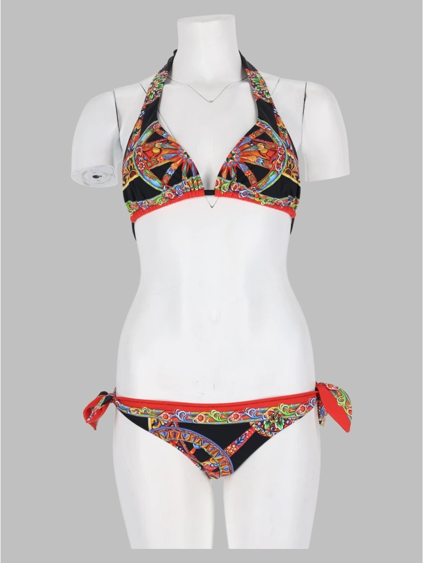 Bikini a triangolo con stampa