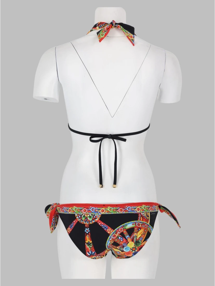 Bikini a triangolo con stampa