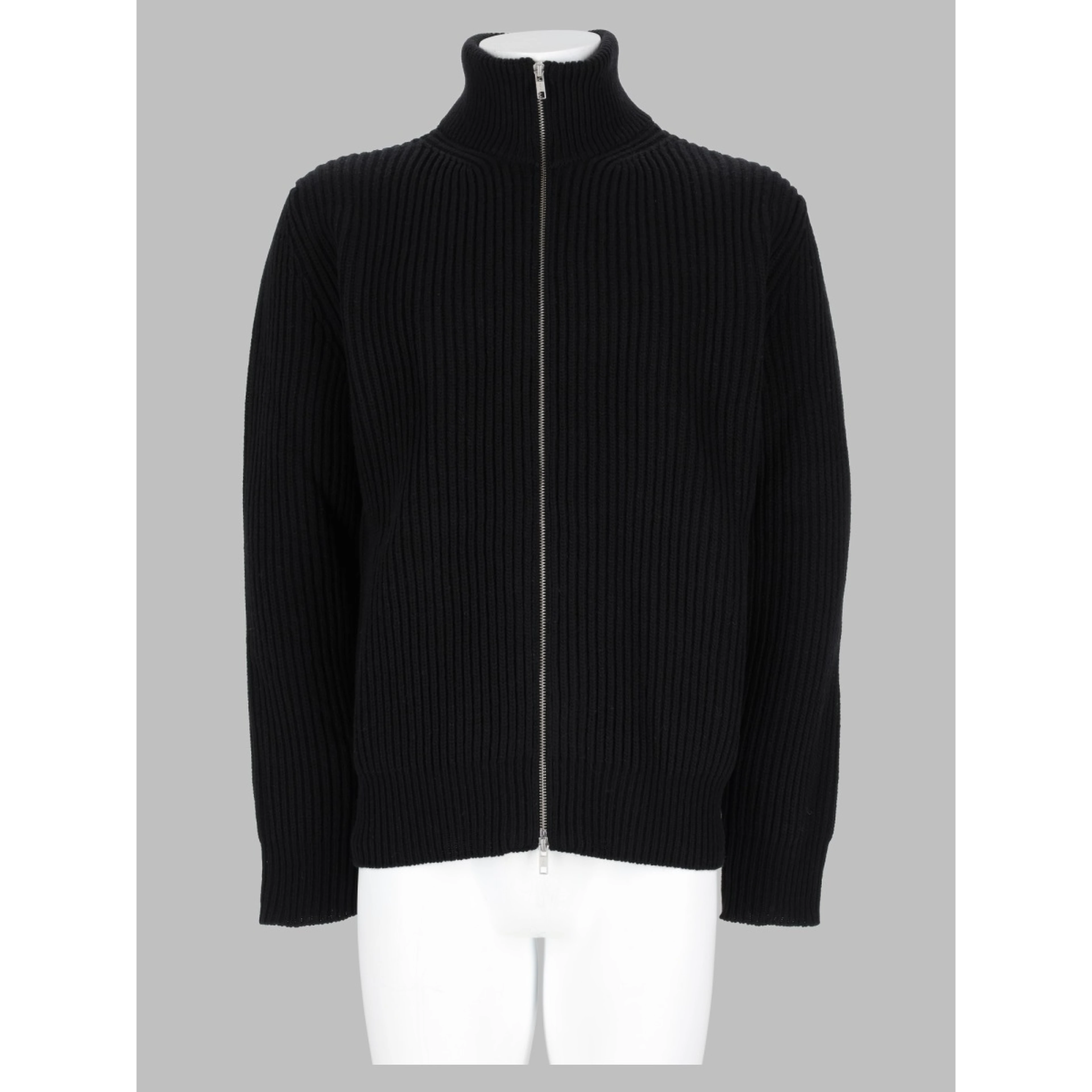 maglia a costine con zip