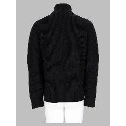 maglia a costine con zip