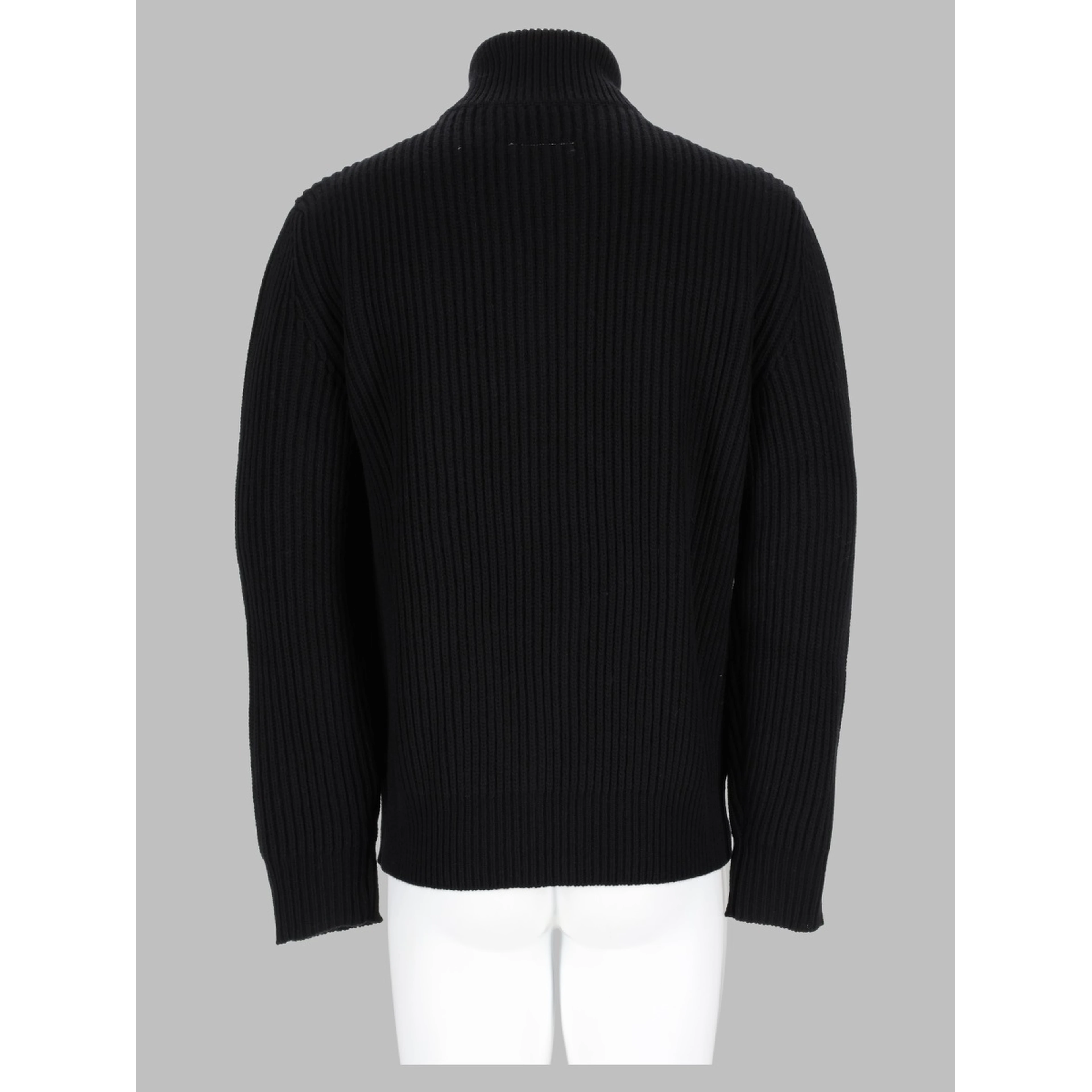 maglia a costine con zip