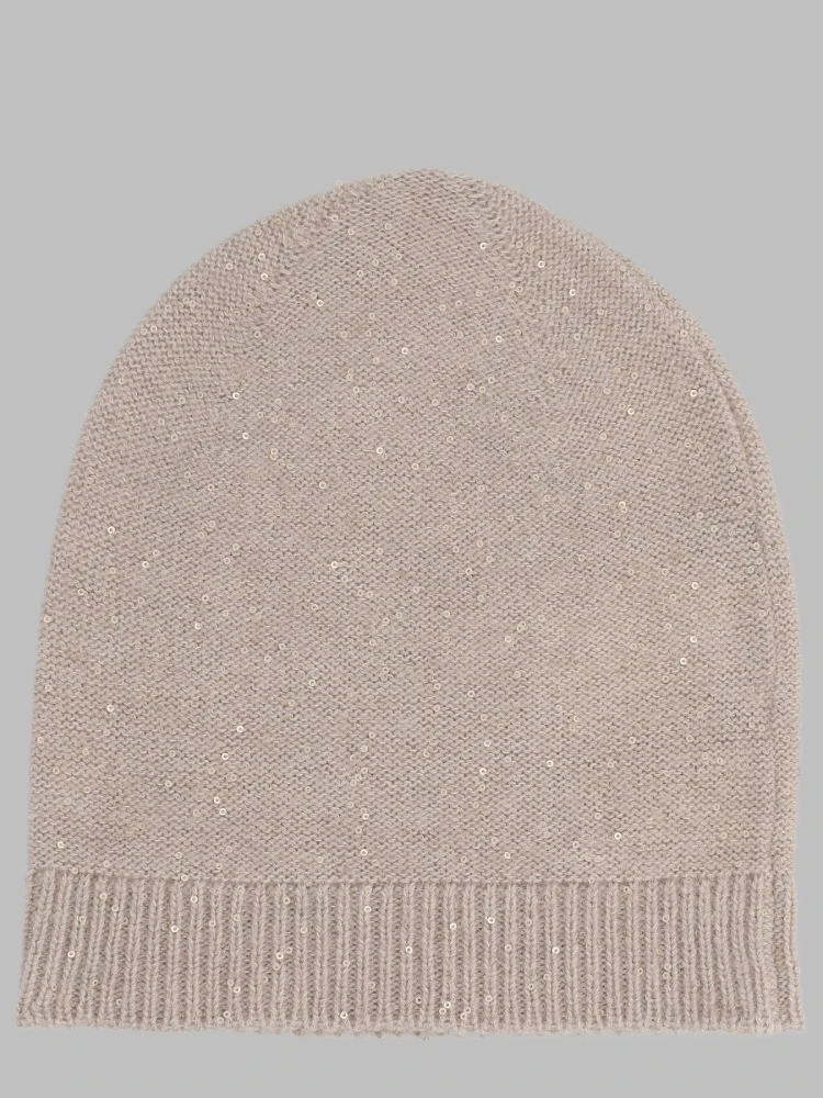 berretto in lana, seta e cashmere