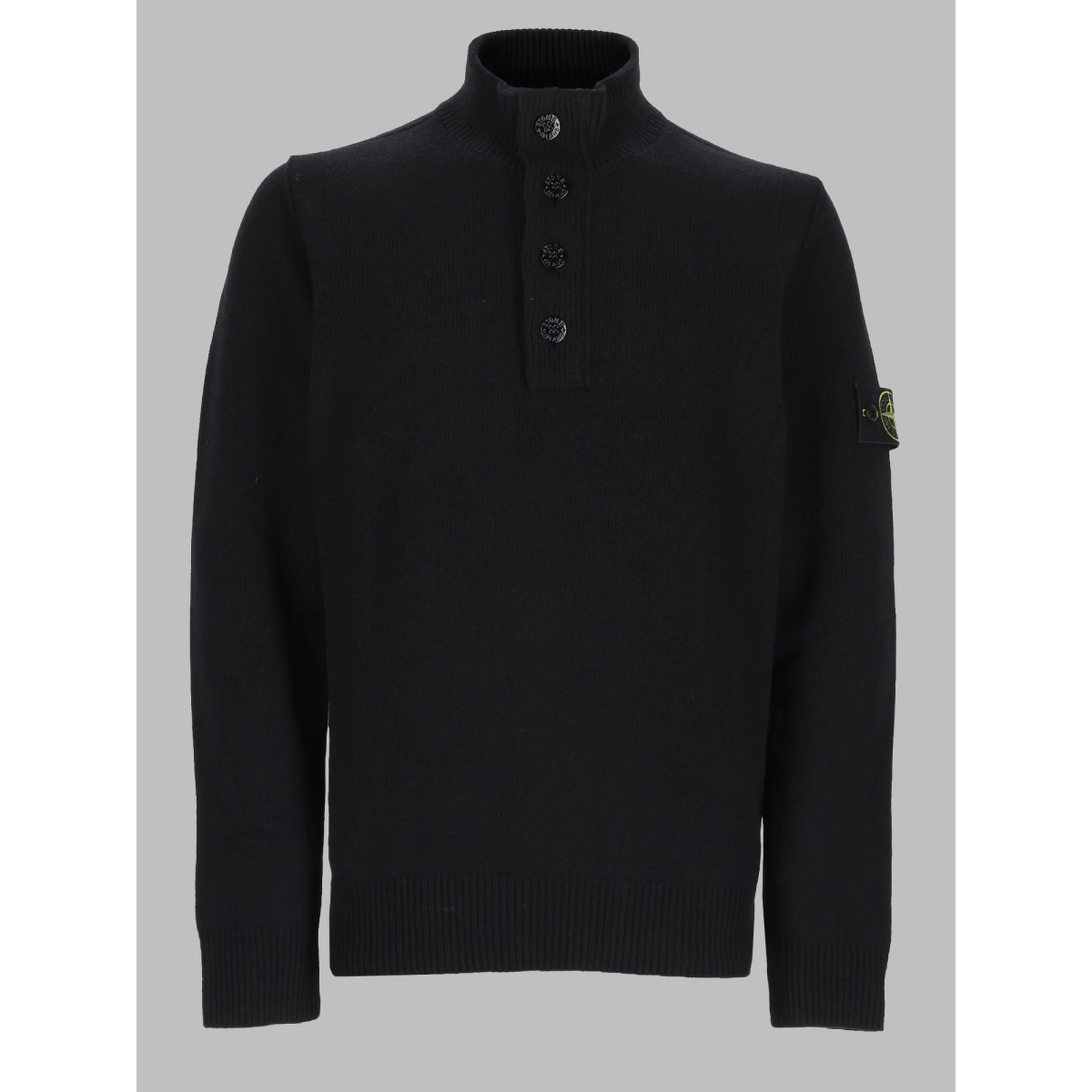 Maglia Con Bottoni E Patch Logo