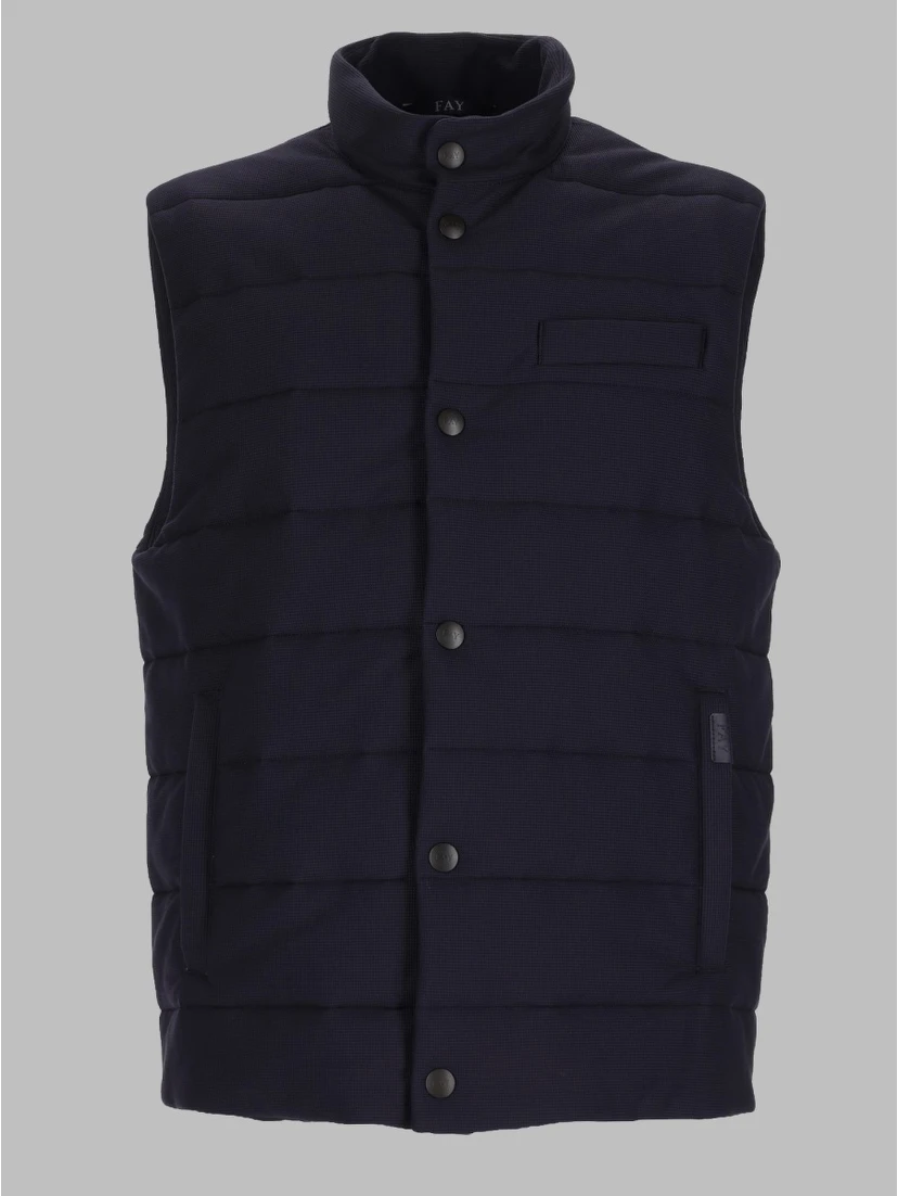 GILET IN JERSEY TECNICO TRAPUNTATO