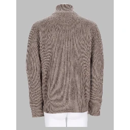 maglia a costine con zip