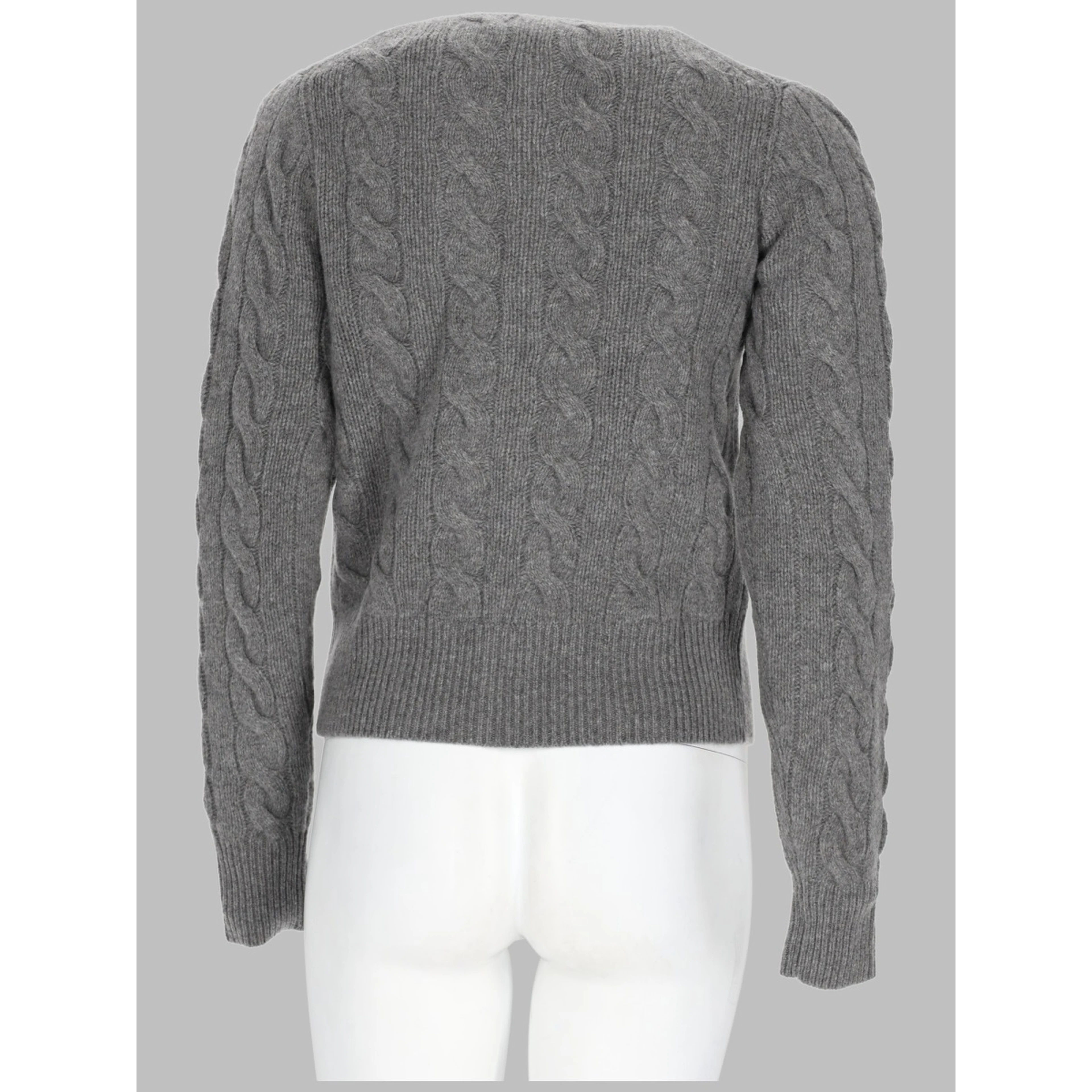 CARDIGAN A TRECCE CON LOGO