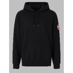 FELPA CON PATCH LOGO E CAPPUCCIO