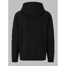 FELPA CON PATCH LOGO E CAPPUCCIO