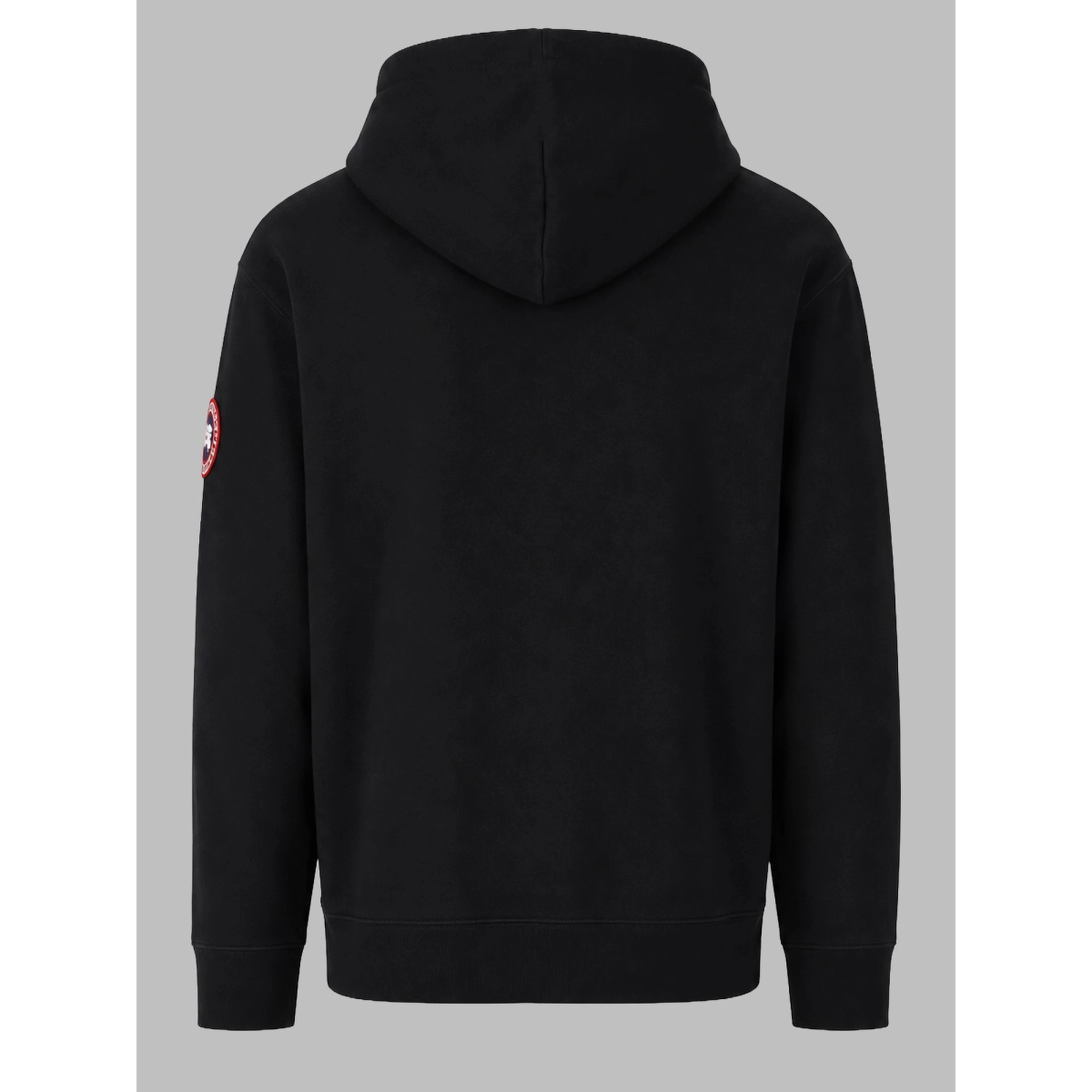 FELPA CON PATCH LOGO E CAPPUCCIO