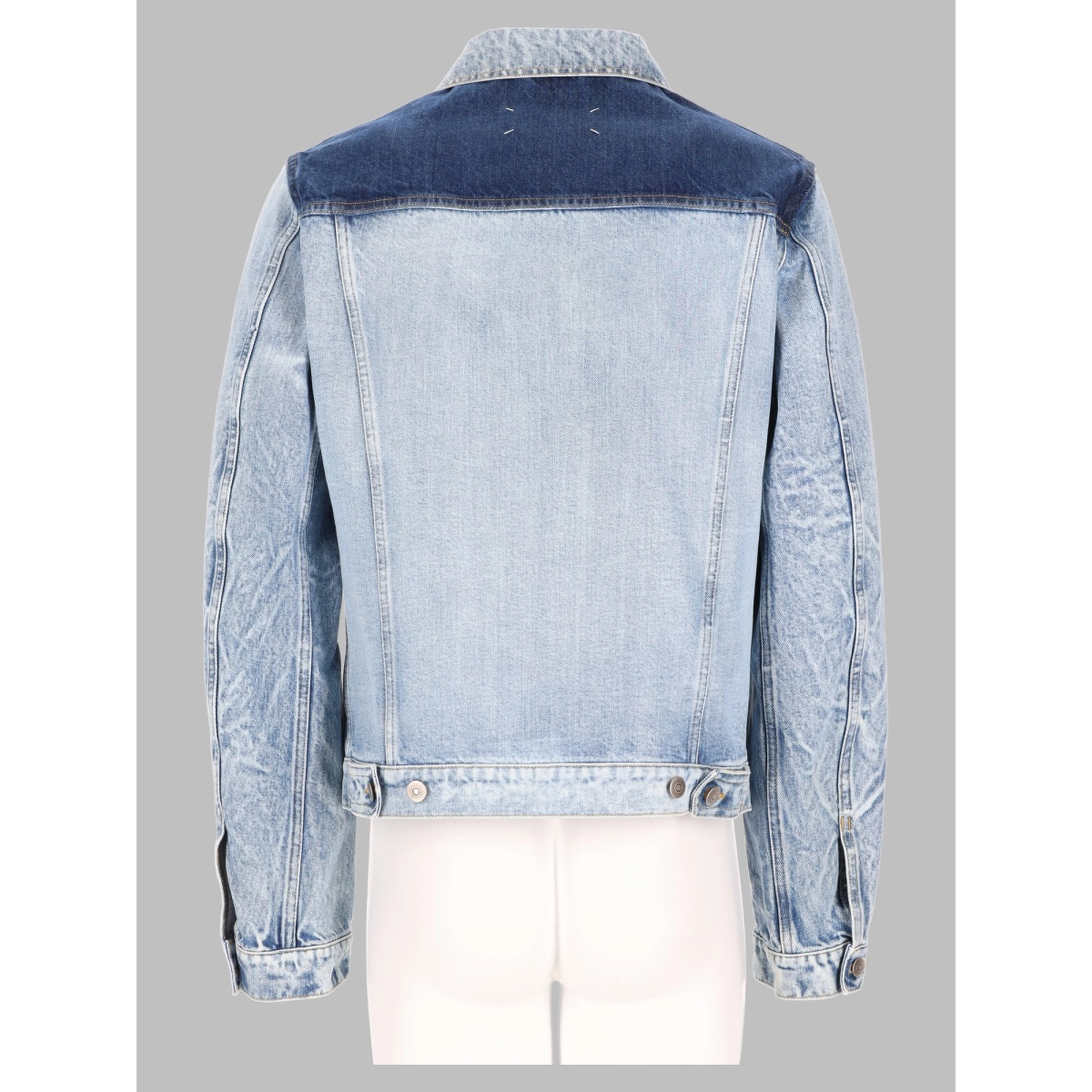 Giacca In Denim Effeto Patchwork