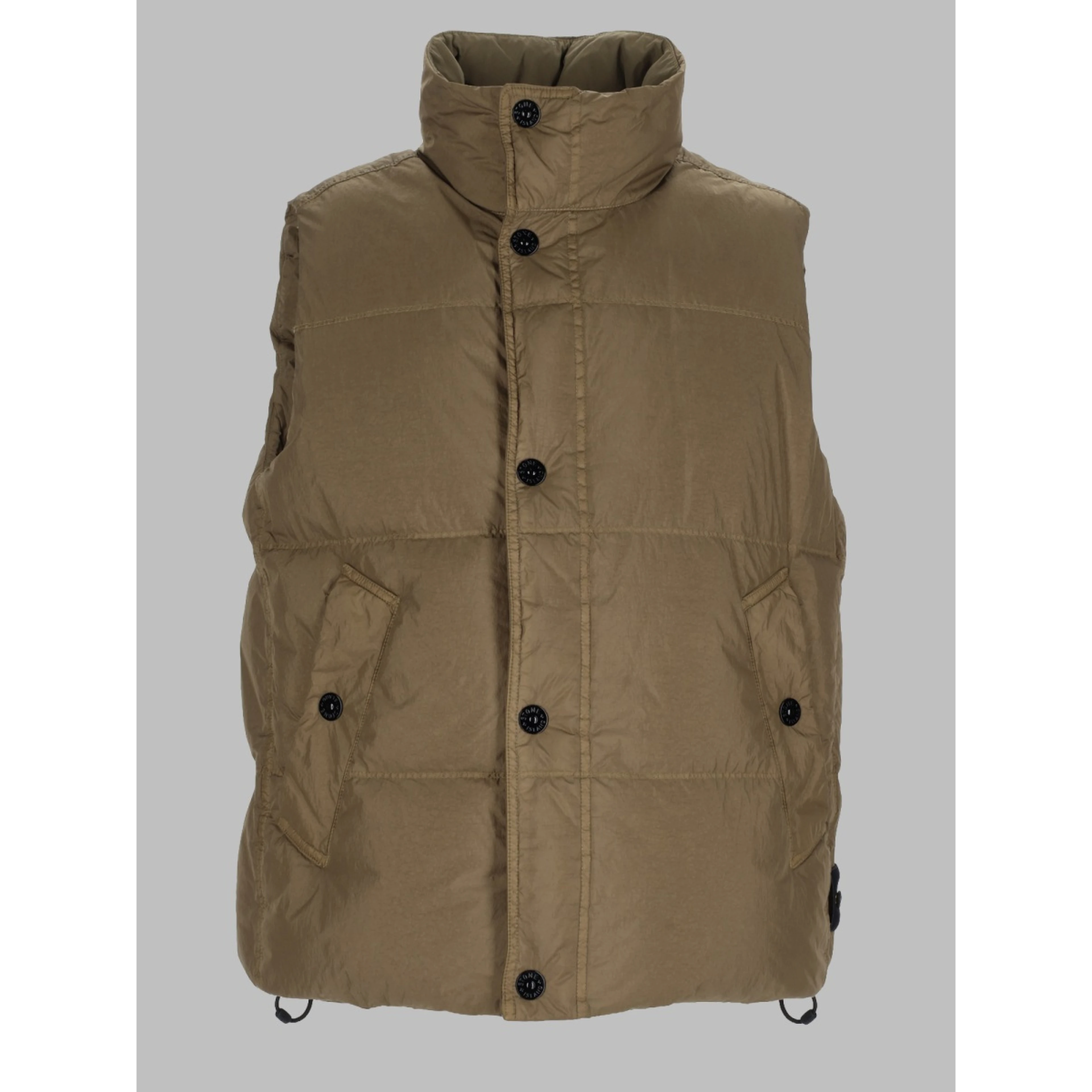 GILET IMBOTTITO IN PIUMA RESISTENTE AL VENTO CON ANTIGOCCIA