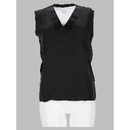 Top In Seta Con Scollo A V