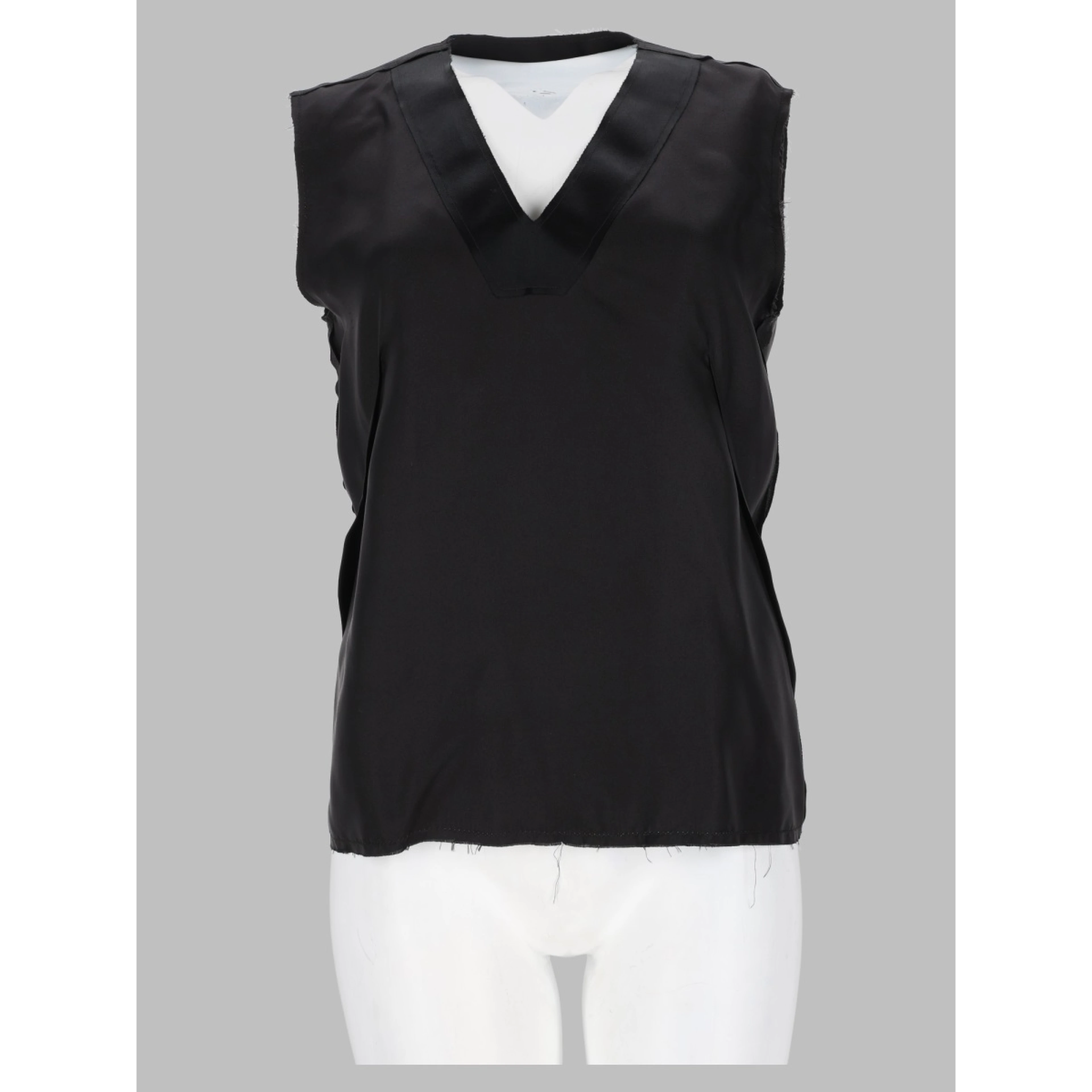 Top In Seta Con Scollo A V