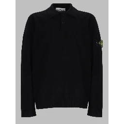 POLO IN MAGLIA CON PATCH LOGO
