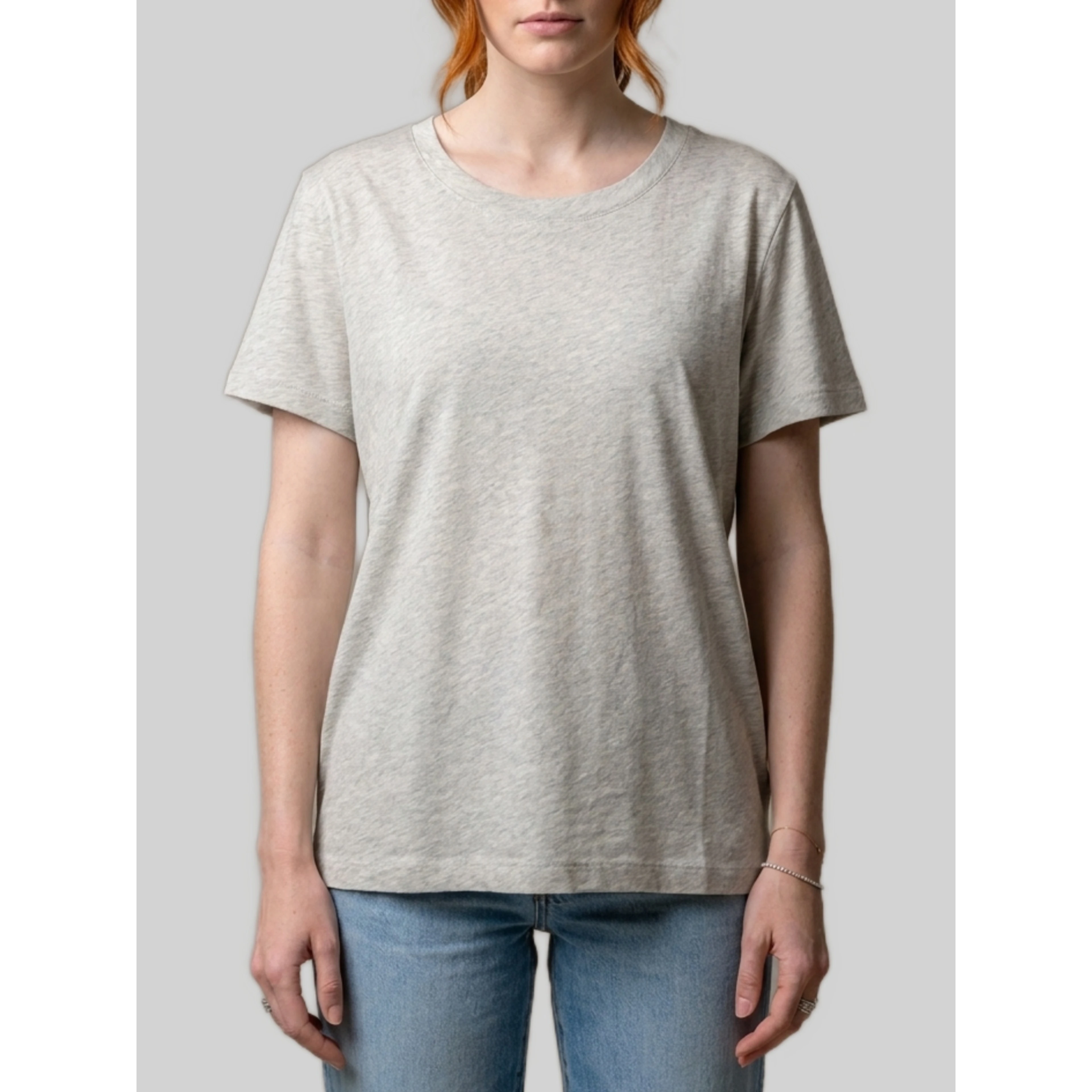 Light gray melange Dera T-shirt