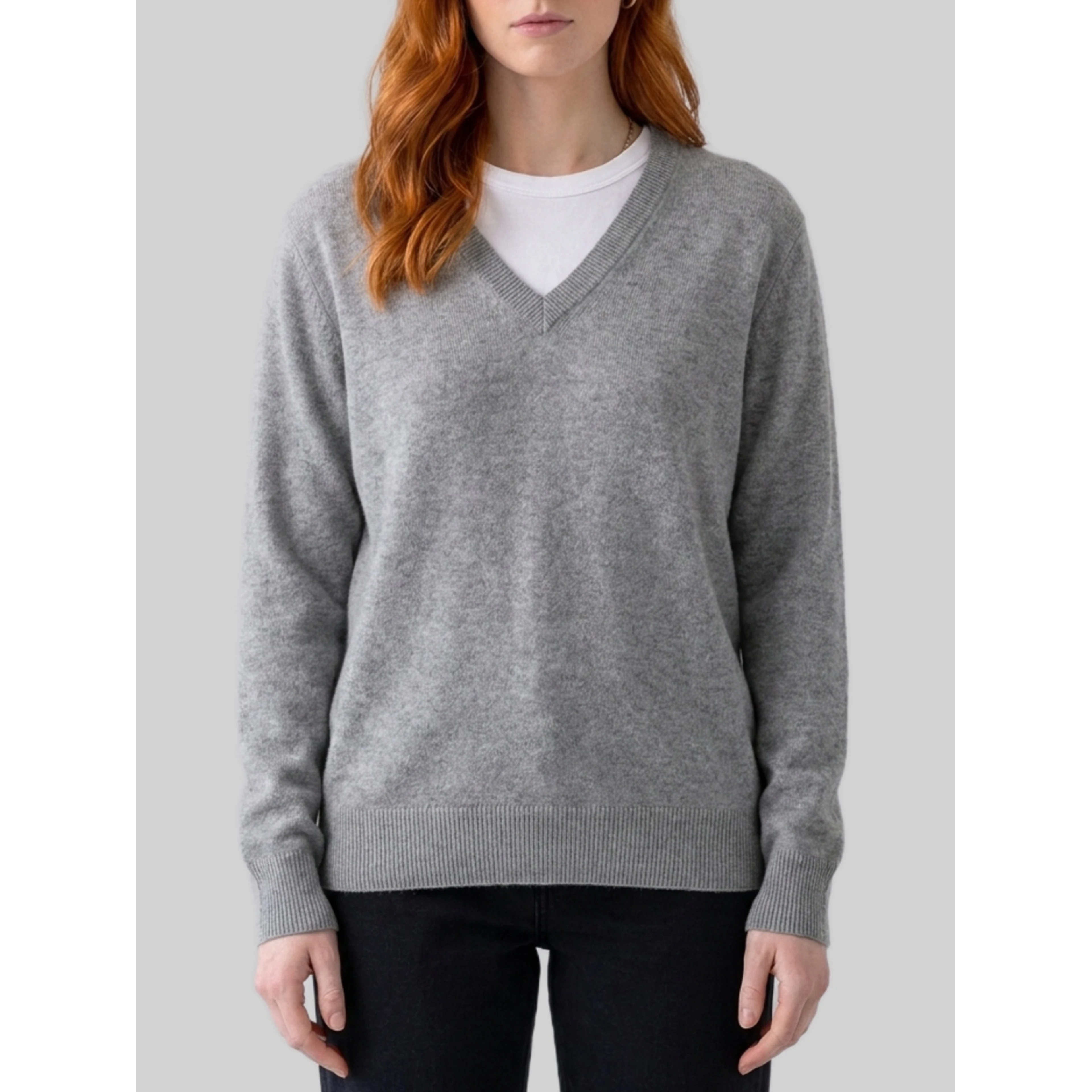 Light gray melange Phora sweater