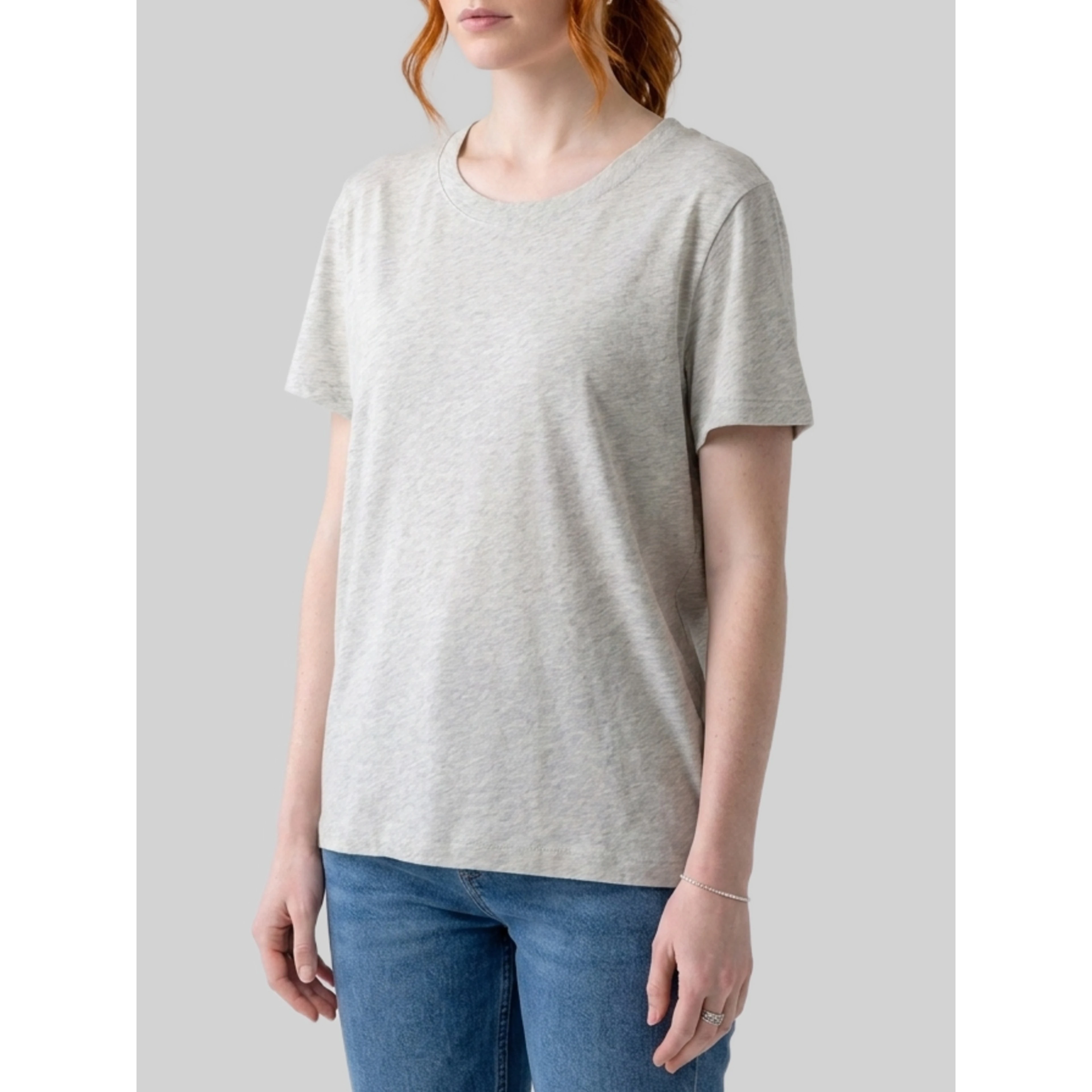 Light gray melange Dera T-shirt