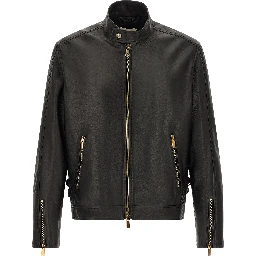Black Lamb Leather Leather Jacket