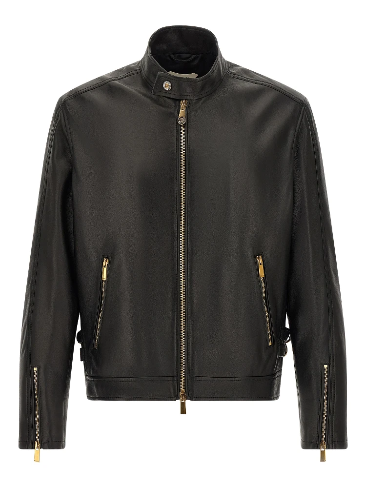 Black Lamb Leather Leather Jacket