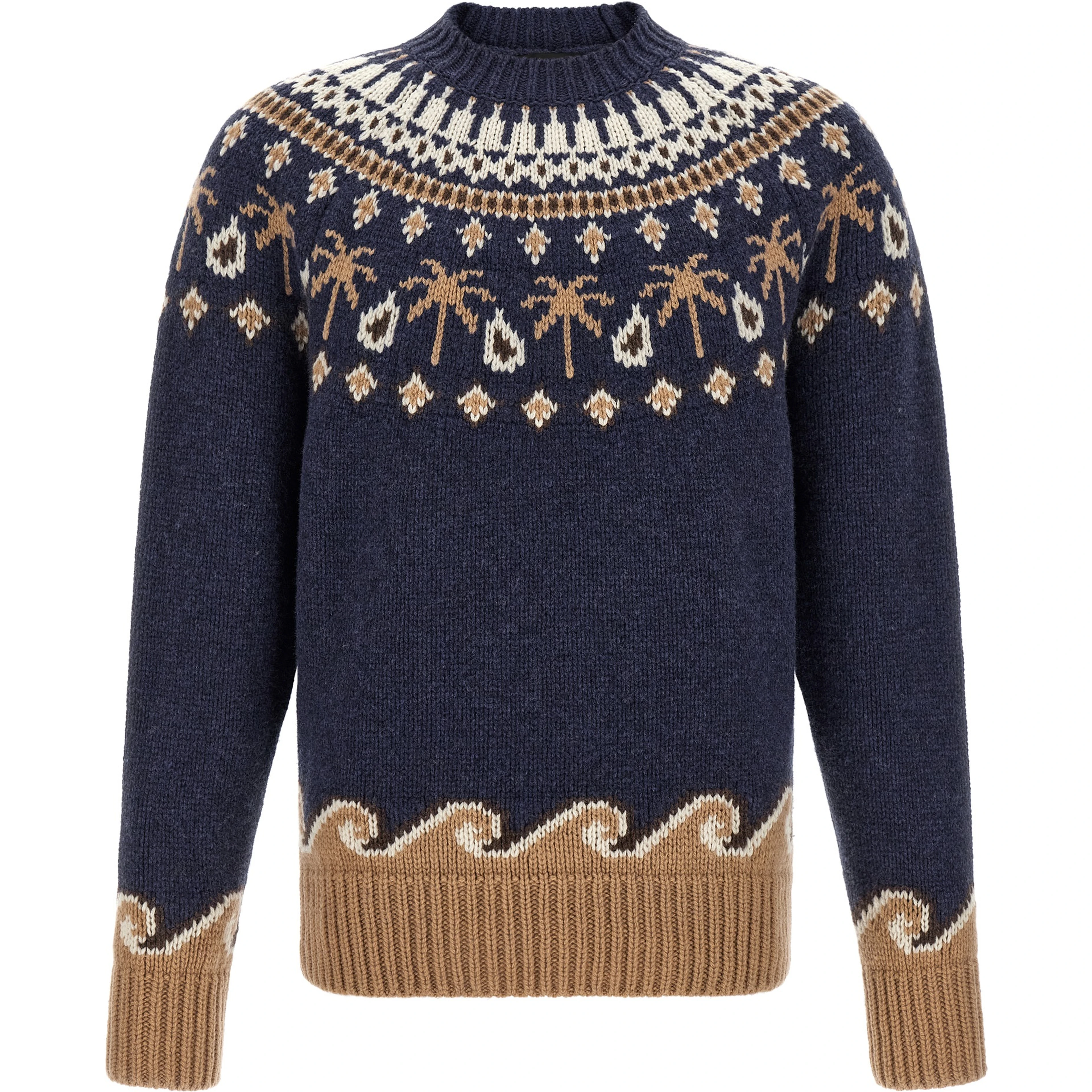 Blue Virgin Wool Cardigan