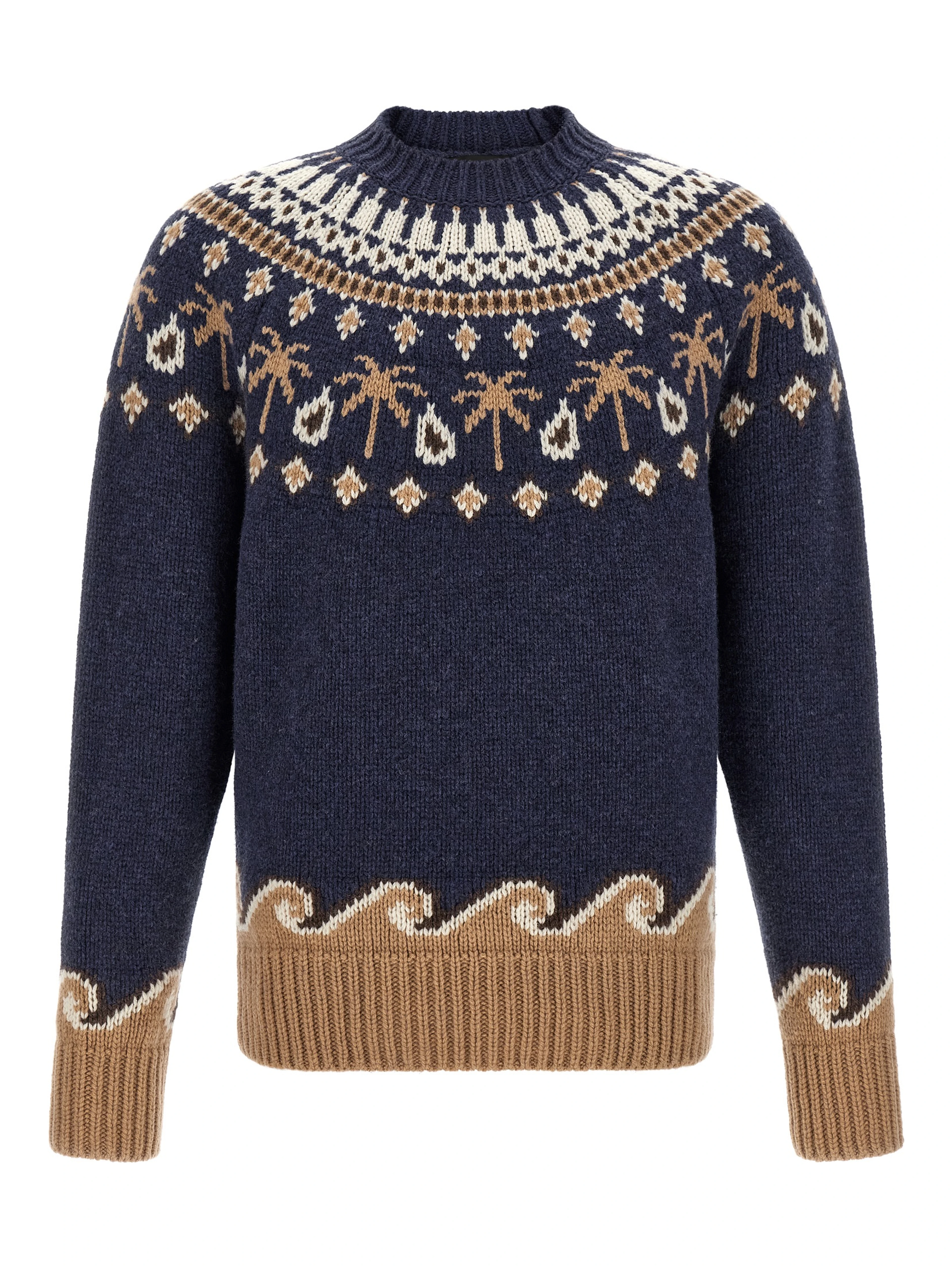 Blue Virgin Wool Cardigan