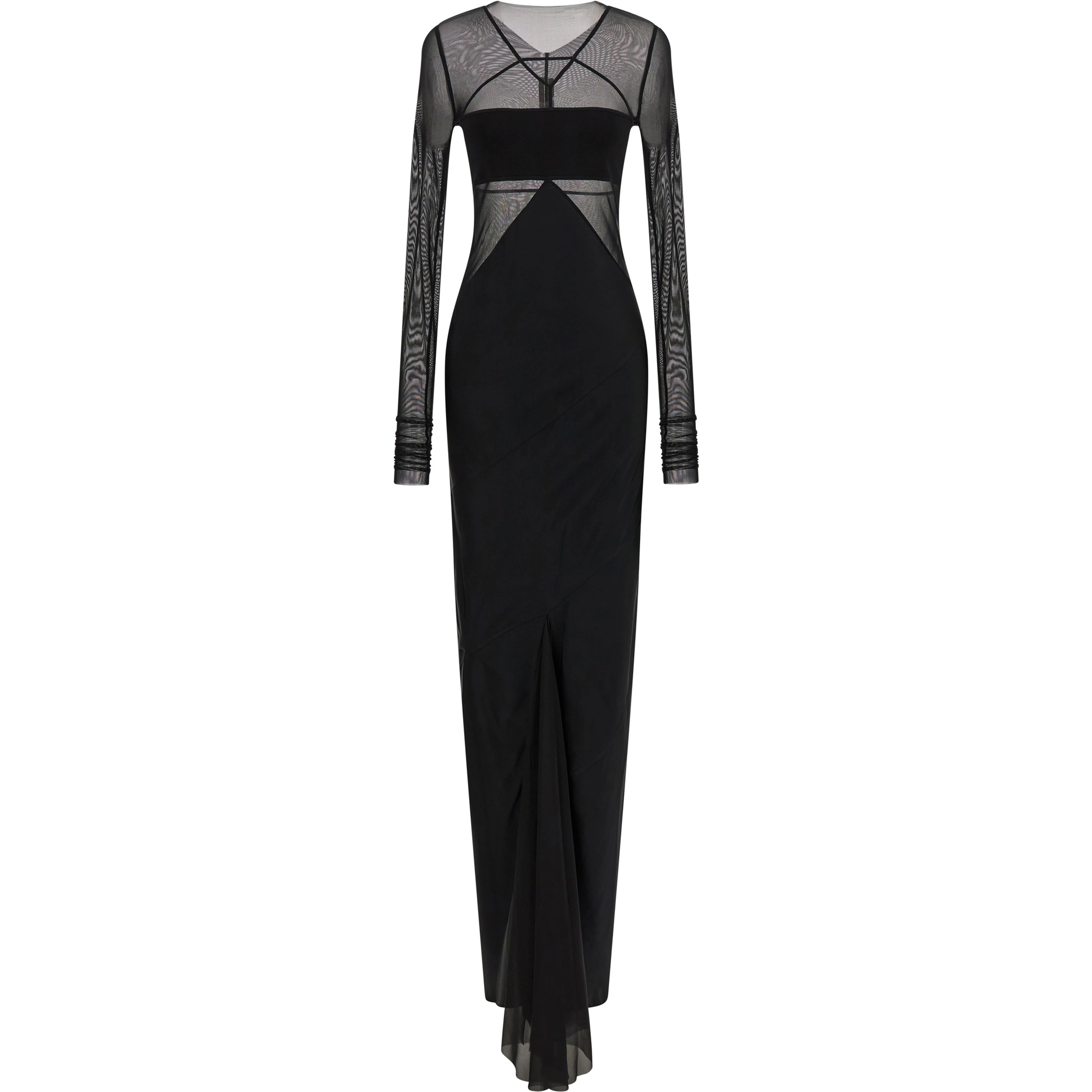 Black Nylon Long Dress